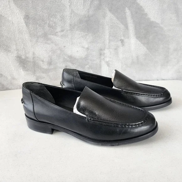 Everlane The Modern Loafer Shoes Womens Size 9 Black Leather Slip On Classy NIB - Picture 3 of 14